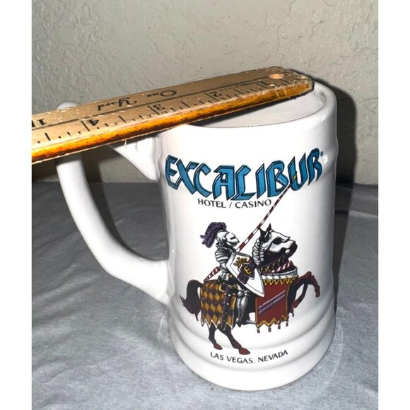 Excalibur Hotel Casino Las Vegas Vintage Ceramic Beer Stein Collectible Mug - Picture 4 of 5
